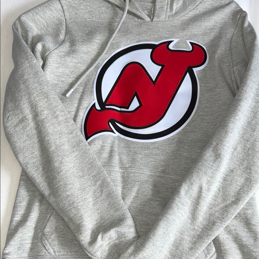 Fanatics Gray New Jersey Devils Hoodie